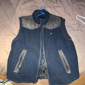 True religion puffer vest